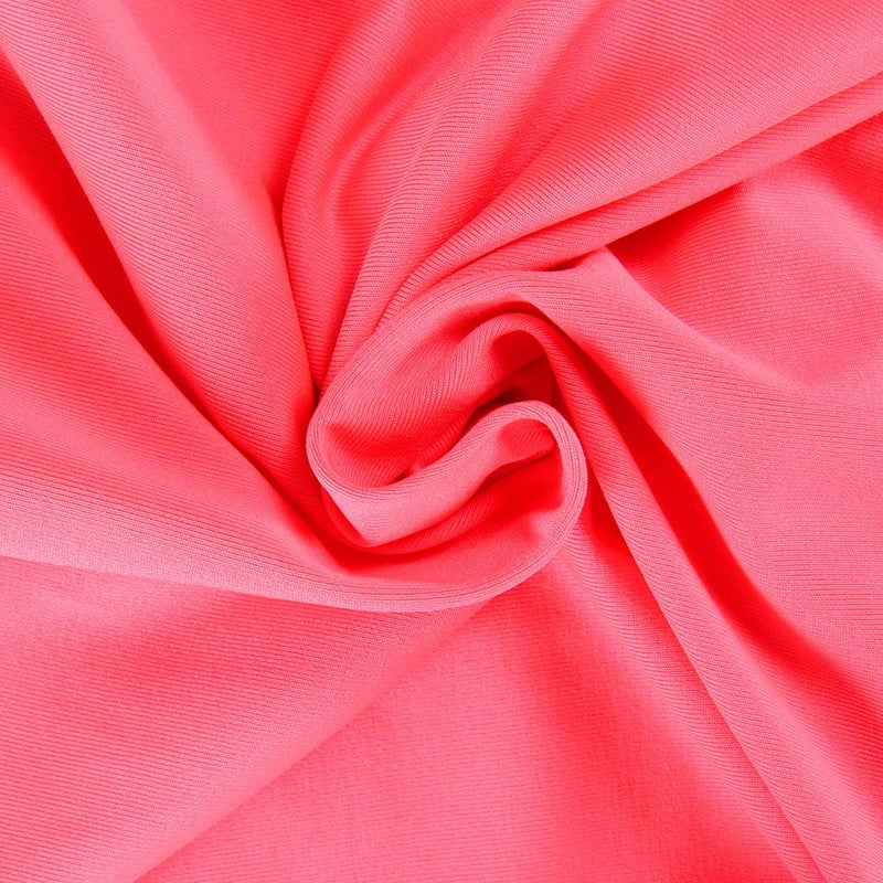 PRIMODA Women's Valentines Day Hot Pink Sexy Bodycon Dress Deep V-Neck Sleeveless Midi Club Dress (Hot Pink S) - Image 5